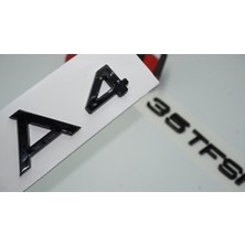 Dk Audi A4 35 Tfsi Parlak Siyah Abs 3m 3D Bagaj Yazı Logo Orjinal Ürün