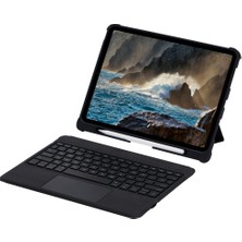 MobaxAksesuar Apple iPad Pro 11 2. Nesil Kılıf LED Işıklı Magnetik Standlı Klavyeli Kılıf A2228 A2068 A2230 A2231