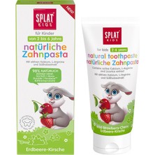 Splat Kids Natural Vişne ve Çilek Tadında 2-6 Yaş Diş Macunu 50 ml