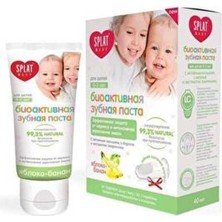 Splat Baby Apple Banana 0 3 Yaş Diş Macunu 40 ml Fırçası