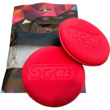 Sgcb Hand Wax Sponge Yuvarlak El Uygulama Pedi 105MM -2'li Paket