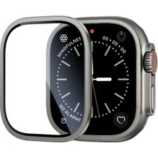 ZORE Apple Watch Ultra 49MM Zore Alm-01 Metal Çerçeveli Ekran Koruyucu