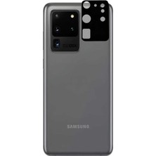 Wowacs Samsung Galaxy S20 Ultra Uyumlu Kamera Lens Koruyucu Tam Kaplayan Kavisli Kamera Lens Koruyucu