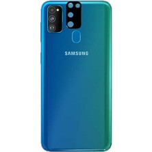 Wowacs Samsung Galaxy M30S Uyumlu Kamera Lens Koruyucu Tam Kaplayan Kavisli Kamera Lens Koruyucu