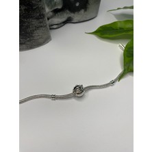 Ni Aksesuar Gümüş S925 Damgalı Star Wars Grogu - Baby Yoda & Beşik Charm