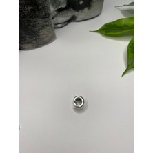 Ni Aksesuar Gümüş S925 Damgalı C Harfi Zirkon Taşlı Charm