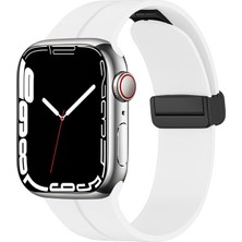 Wowacs Apple Watch 42MM Uyumlu Silikon Metal Tokalı Lansman Renkler Kordon Kayış