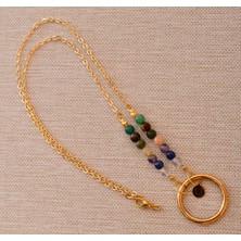 Lightcrop Çakra 6mm Gold Tasarım Gözlük Kolyesi