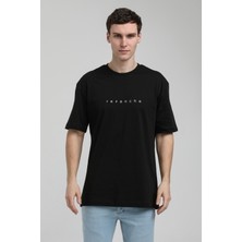 New World Polo Bisiklet Yaka Siyah Slim Fit Tişört 23SSM20334