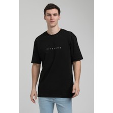 New World Polo Bisiklet Yaka Siyah Slim Fit Tişört 23SSM20334