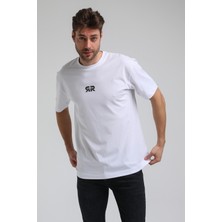 New World Polo Bisiklet Yaka Beyaz Slim Fit Tişört 23SSM20335