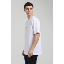 New World Polo Bisiklet Yaka Beyaz Slim Fit Tişört 23SSM20334