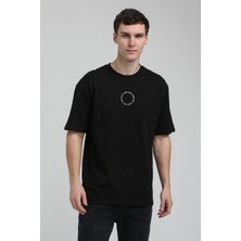 New World Polo Bisiklet Yaka Siyah Slim Fit Tişört 23SSM20333