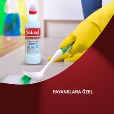 Solixel Banyo Tuvalet ve Lavabo Temizleyici 950 ml + Fayans ve Derz Dolgu Temizleyici 950 Ml(Ikili Güç Paketi)