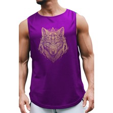 Bluu Wolfart Kolsuz Sporcu T-Shirt Tank Top Spor Atlet