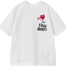 MiniTarz Kalp Baskılı Erkek Çocuk Tshirt