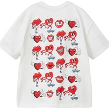 MiniTarz Kalp Baskılı Erkek Çocuk Tshirt