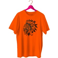 Bluu Indians Spor T-Shirt Bisiklet Yaka