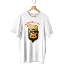 Bluu Bornfree Spor T-Shirt Bisiklet Yaka