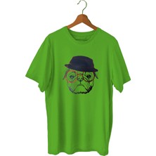 Bluu Curiouscool Spor T-Shirt Bisiklet Yaka