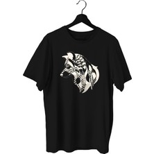 Bluu Mandalaw Spor T-Shirt Bisiklet Yaka