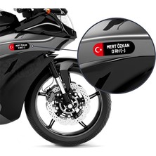 Obibaskı Kişiye Özel Kan Grubu Sticker Seti Motor Kan Grubu Etiket Seti