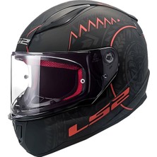 Ls2 Rapıd Takaroa Mat Siyah-Kırmızı Kask