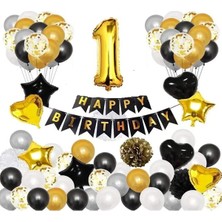 Çıtı Pıtı Store 1 Yaş Happy Bırthday Doğum Günü Balon Set