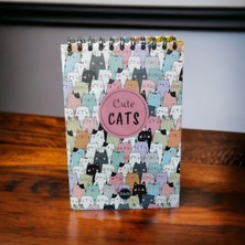 Bam My Planner Cute Cats Black Paper Notebook/defter Siyah Sayfa