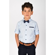 VİTASTORETR Oxford Kumaş Gömlekli Dörtlü Erkek Çocuk Takımı