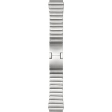 AktarMobile Amazfit Gtr 3 / Gtr 3 Pro Uyumlu Metal Kordon Baklalı Model Paslanmaz Çelik Kayış Kelebek Toka