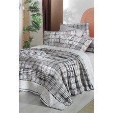 Sarev Lanzo Gri Tek Kişilik %100 Pamuk Pike Takımı