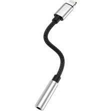 Zuidid Basic CA110 Metal Başlıklı Örgü Kablo Lightning To 3.5mm Jack Çevirici