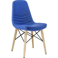 White Furniture Rose Ahşap Deri Rahat Sandalye