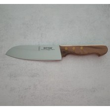 Solingen Rıtter Ceviz Sap Santoku Şef Bıçağı 16CM