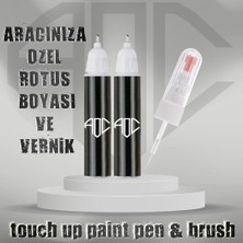 Art Of Colour Artofcolour  Hyundai Yac Krem Beyazı - Creamy White Rötuş Kalemi Vernikli 2li Set