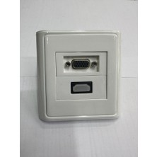 Keepro HDMI VGA Duvar Priz VGA HDMI Duvar Prizi