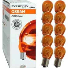 Osram 7507 PY21W Sinyal Ampulü 12 Volt 93 Amber 10 Adet