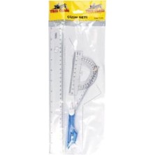 Trix Çizim Seti - Cetvel Seti - Şeffaf