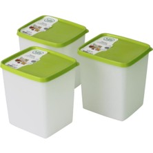 Hobby Life Alaska Nofrost Saklama Kabı 1,85 Litre 3 'Lü Yeşil