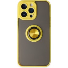 Tstore Apple iPhone 14 Pro Kılıf Montreal Yüzüklü Silikon Kapak