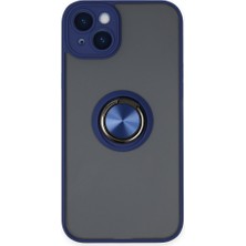 Tstore Apple iPhone 14 Kılıf Montreal Yüzüklü Silikon Kapak