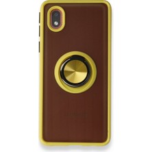 Tstore Samsung Galaxy A01 Core Kılıf Montreal Yüzüklü Silikon Kapak
