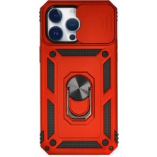 Tstore Apple iPhone 14 Pro Max Kılıf Pars Lens Yüzüklü Silikon