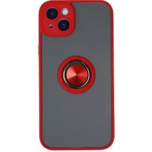 Tstore Apple iPhone 14 Kılıf Montreal Yüzüklü Silikon Kapak