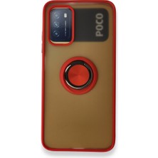 Tstore Xiaomi Redmi 9t Kılıf Montreal Yüzüklü Silikon Kapak