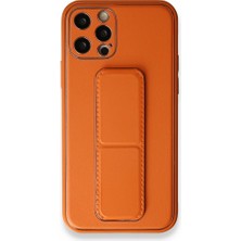 Tstore Apple iPhone 12 Pro Kılıf Coco Deri Standlı Kapak