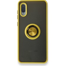 Tstore Samsung Galaxy A02 Kılıf Montreal Yüzüklü Silikon Kapak