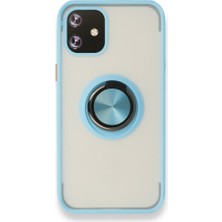 Tstore Apple iPhone 12 Kılıf Montreal Yüzüklü Silikon Kapak