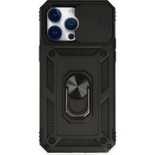 Tstore Apple iPhone 14 Pro Kılıf Pars Lens Yüzüklü Silikon